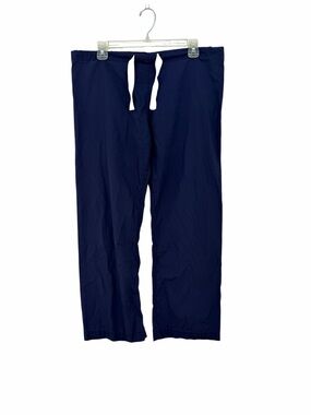 Blue Sky Wide Leg Drawstring Pants in Navy Blue